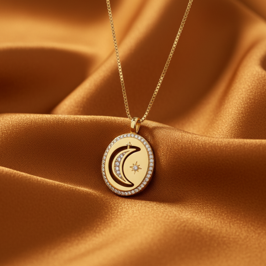 Luna Crystal Necklace | 14K Gold Filled